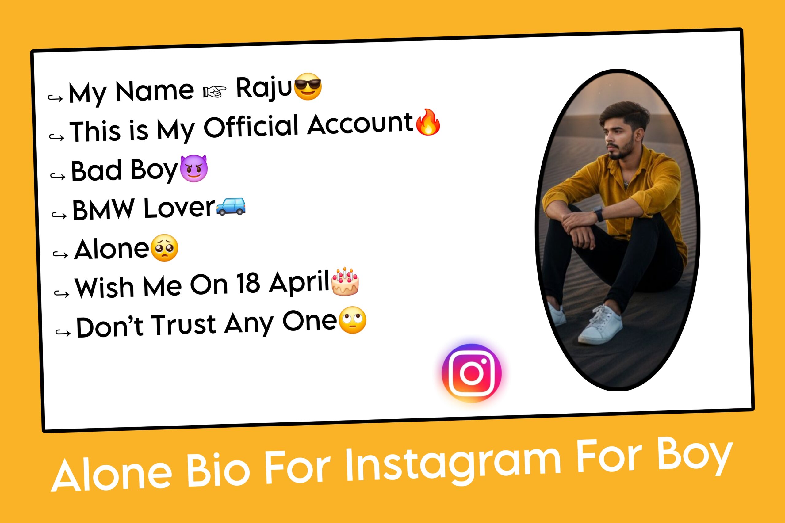 Alone Bio For Instagram For Boy