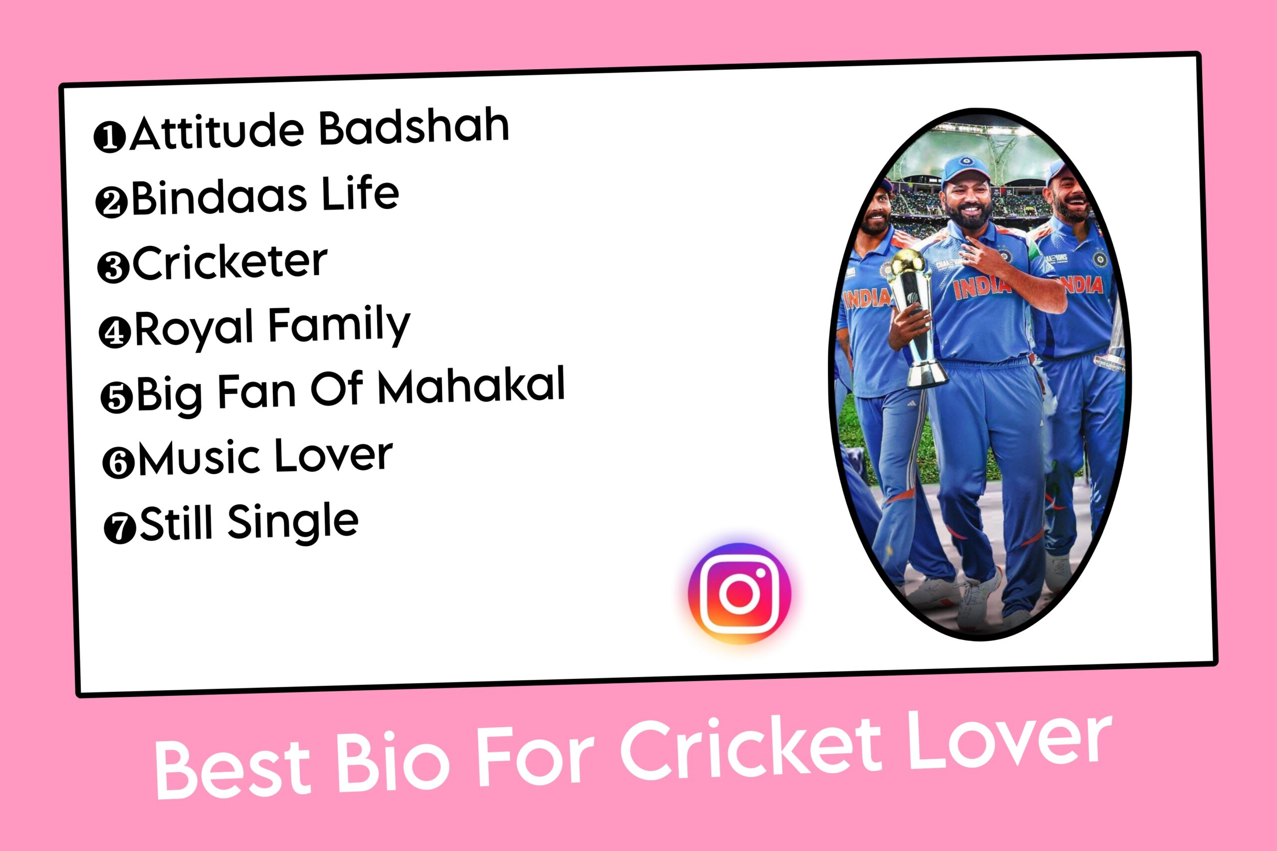 Best Bio For Cricket Lover