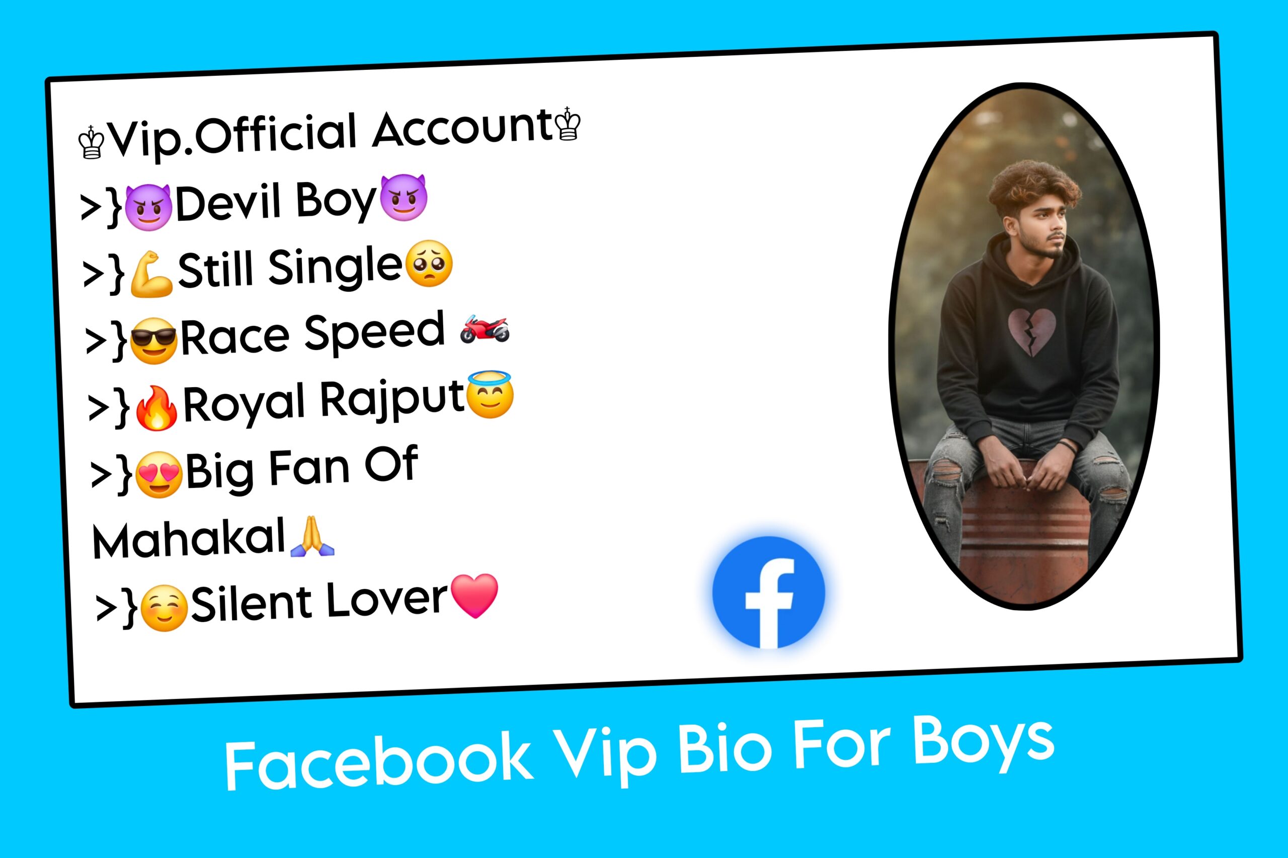 Facebook Vip Bio For Boys
