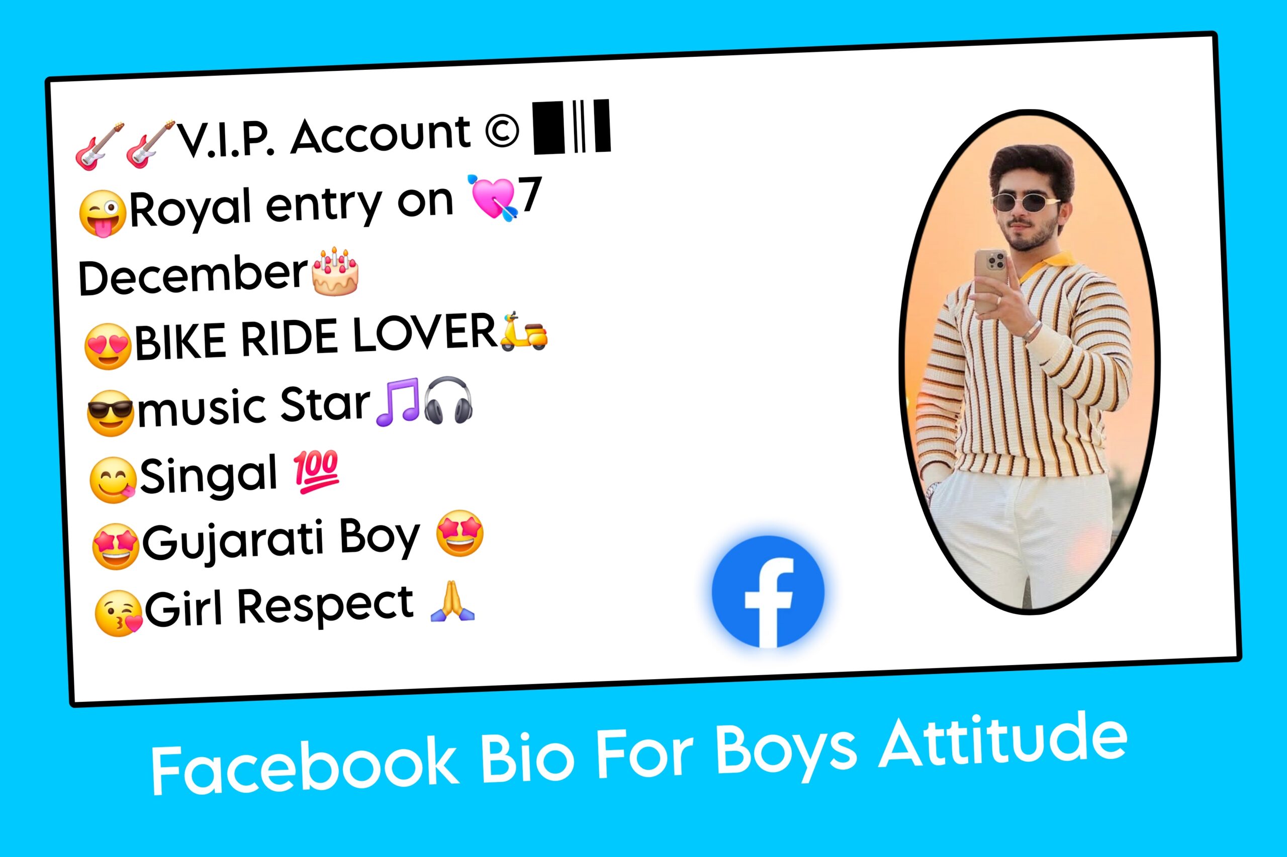 Facebook Bio For Boys Attitude