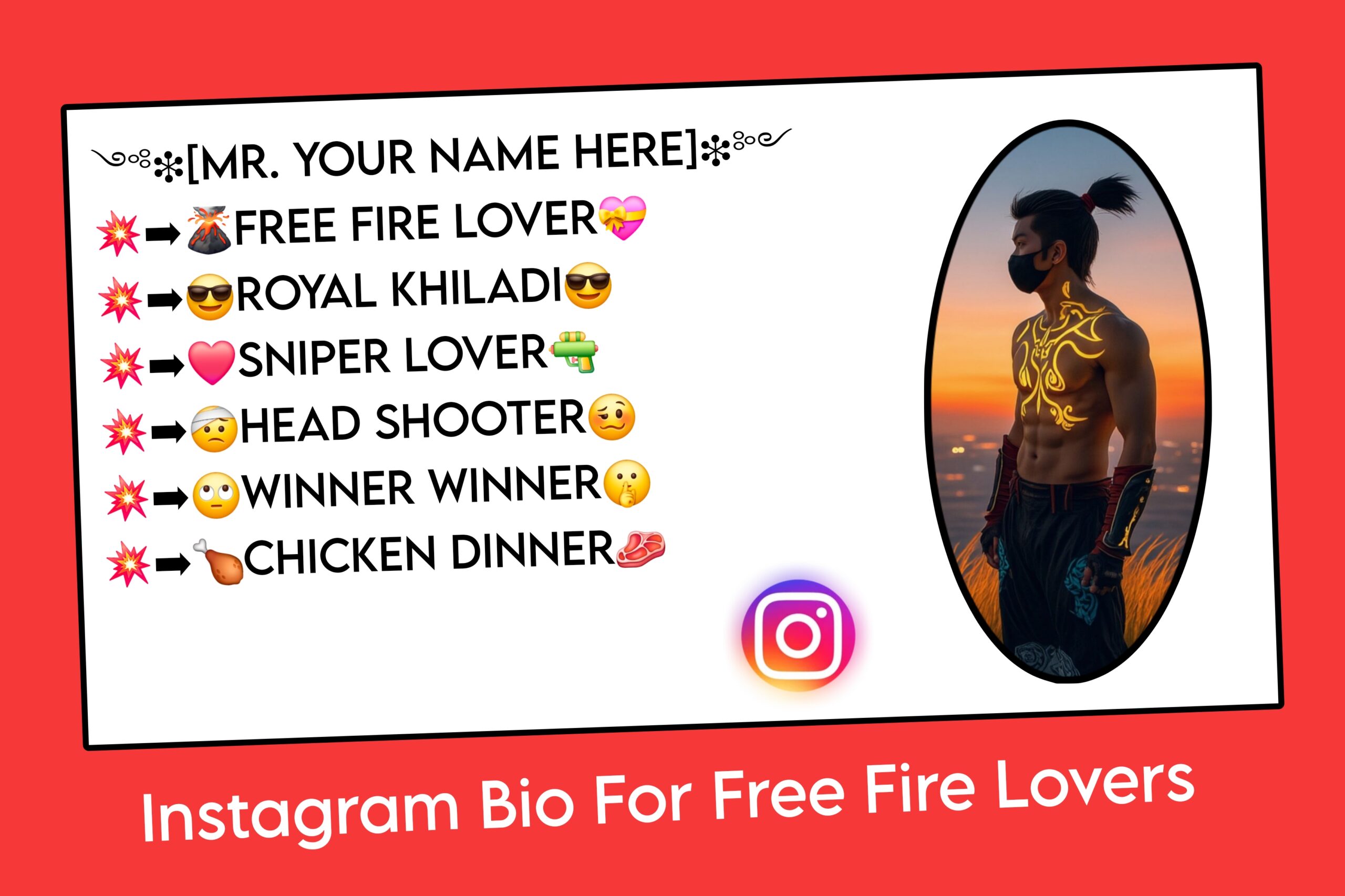 Instagram Bio For Free Fire Loves