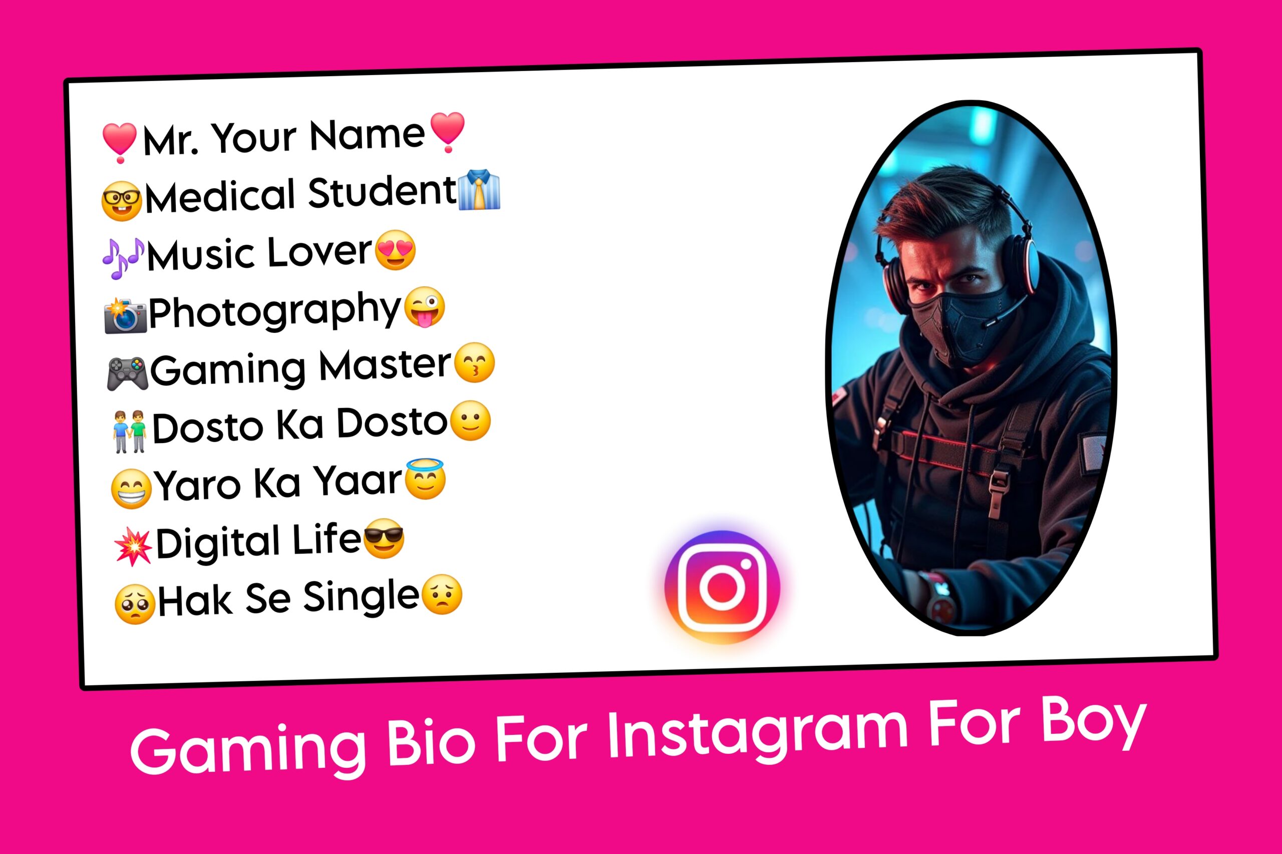 Gaming Bio For Instagram For Boy