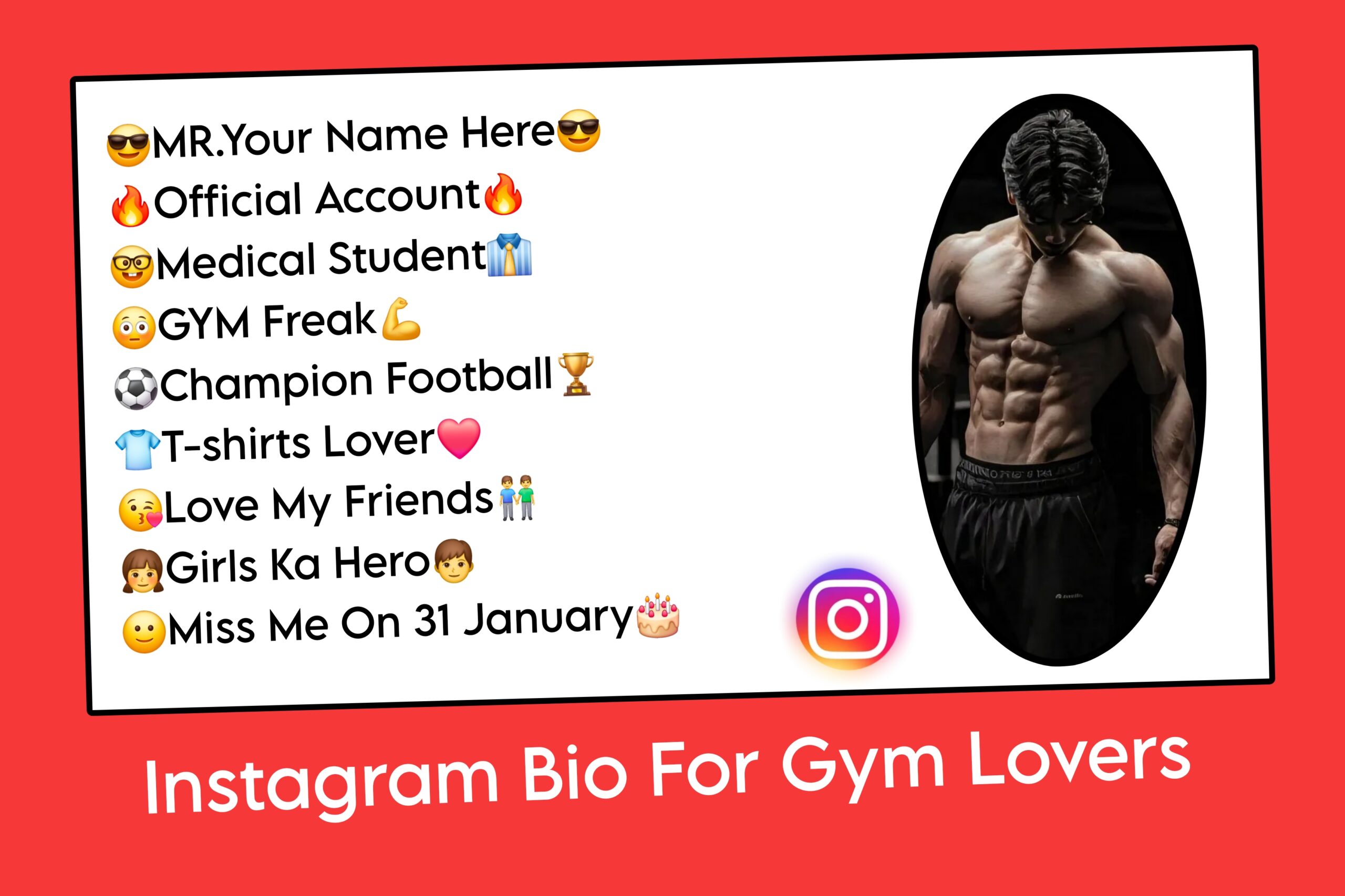 Instagram Bio For Gym Lovers