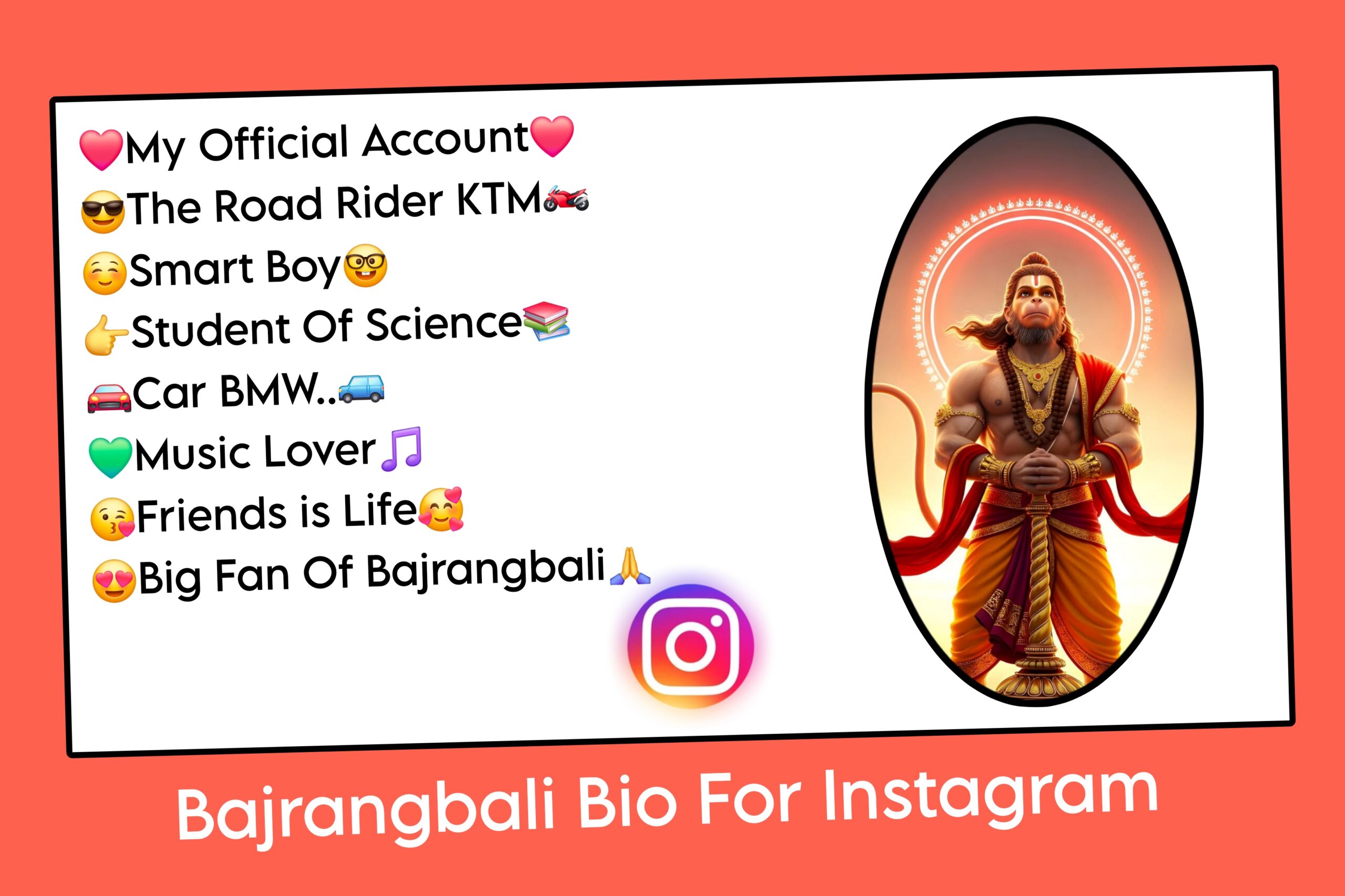 Bajrangbali Bio For Instagram