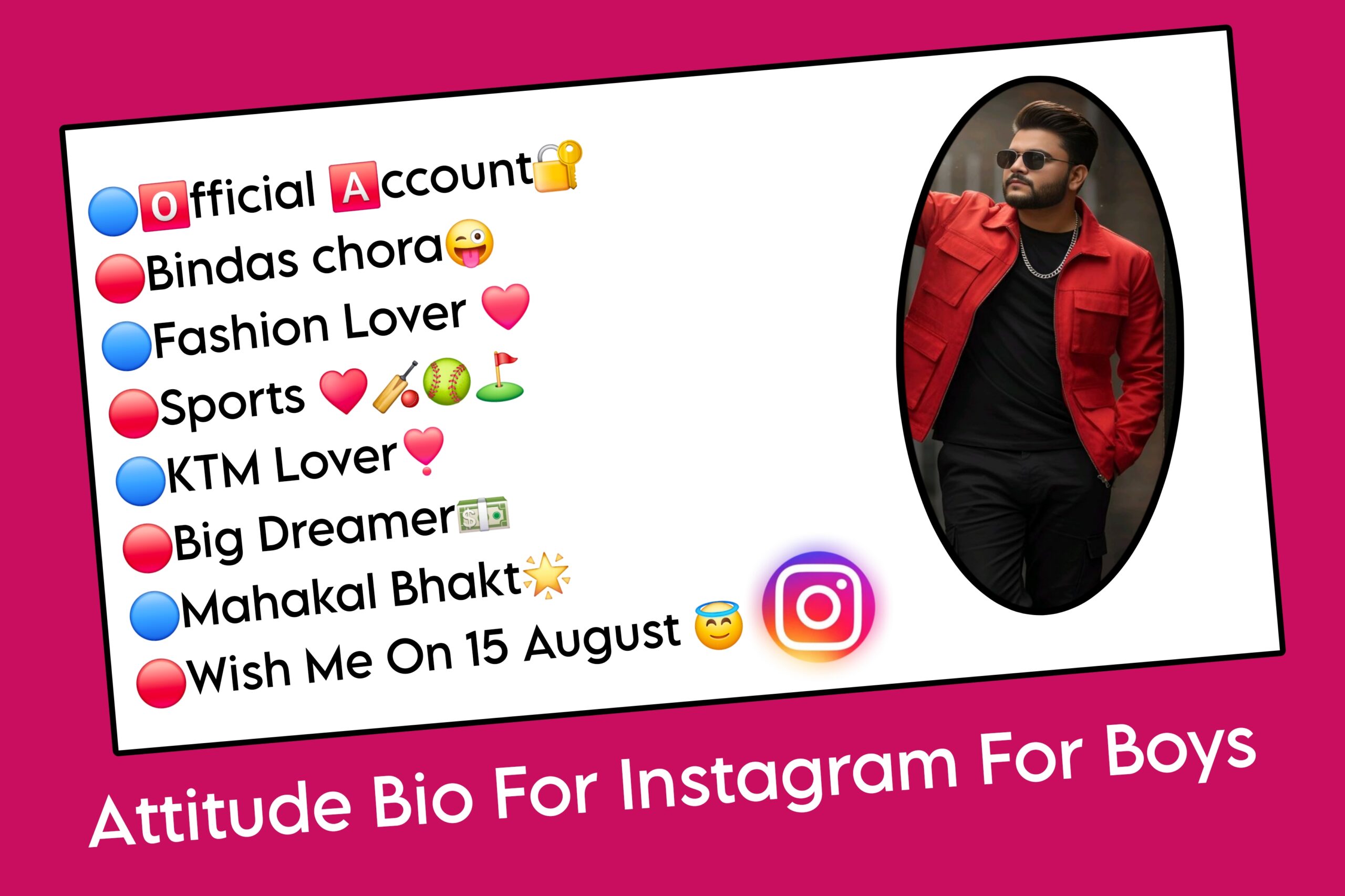 Attitude Bio For Instagram For Boys