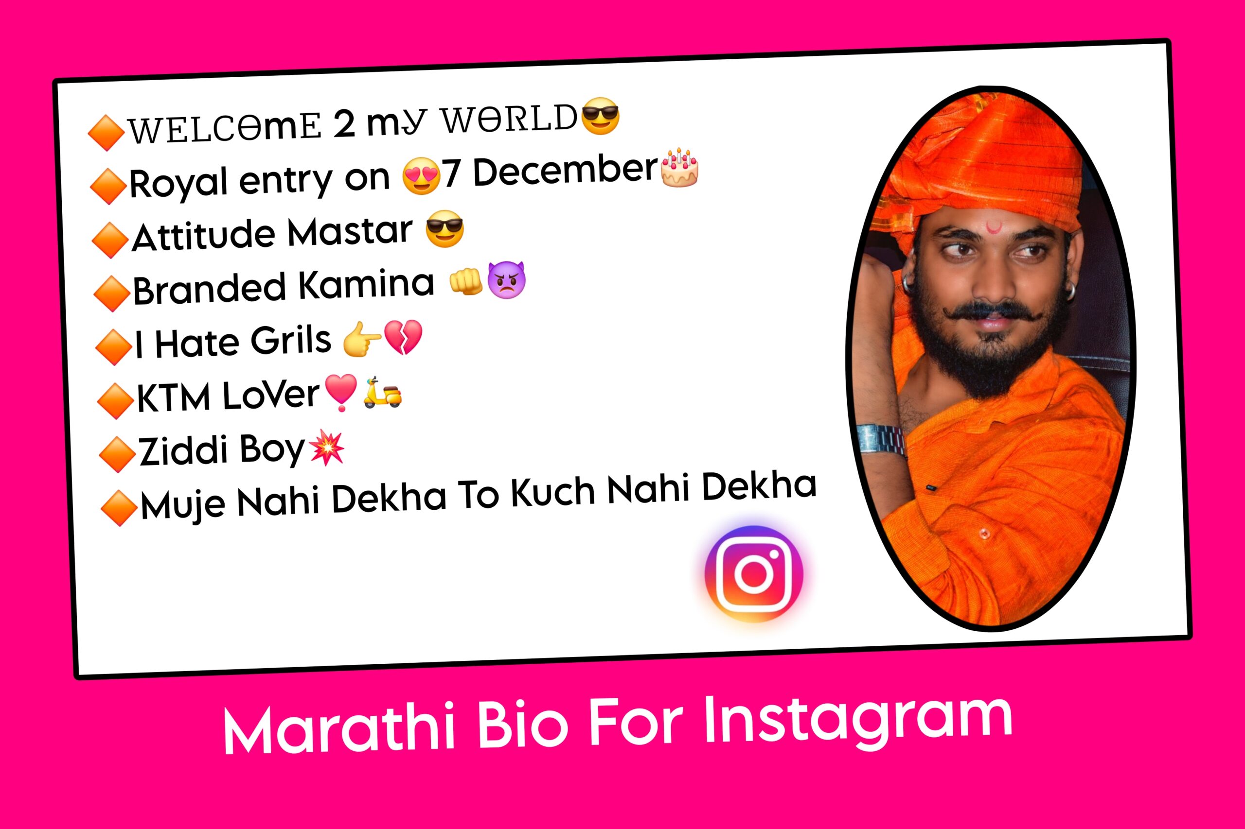 Marathi Bio For Instagram