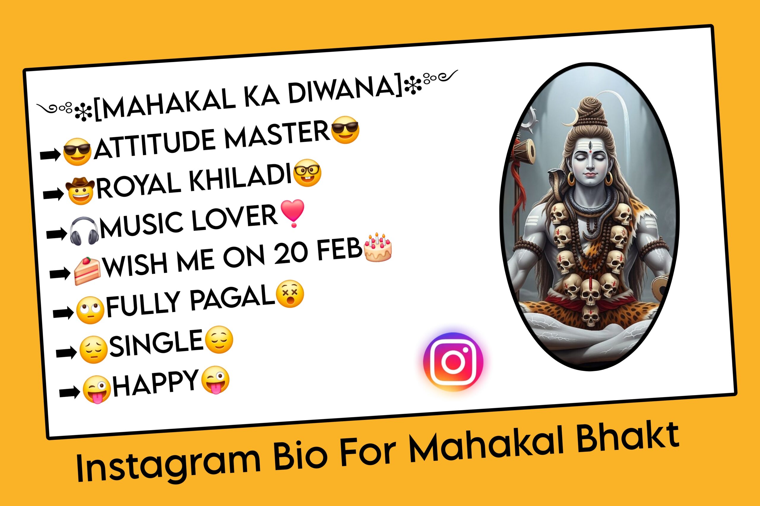 Instagram Bio For Mahakal Bhakt
