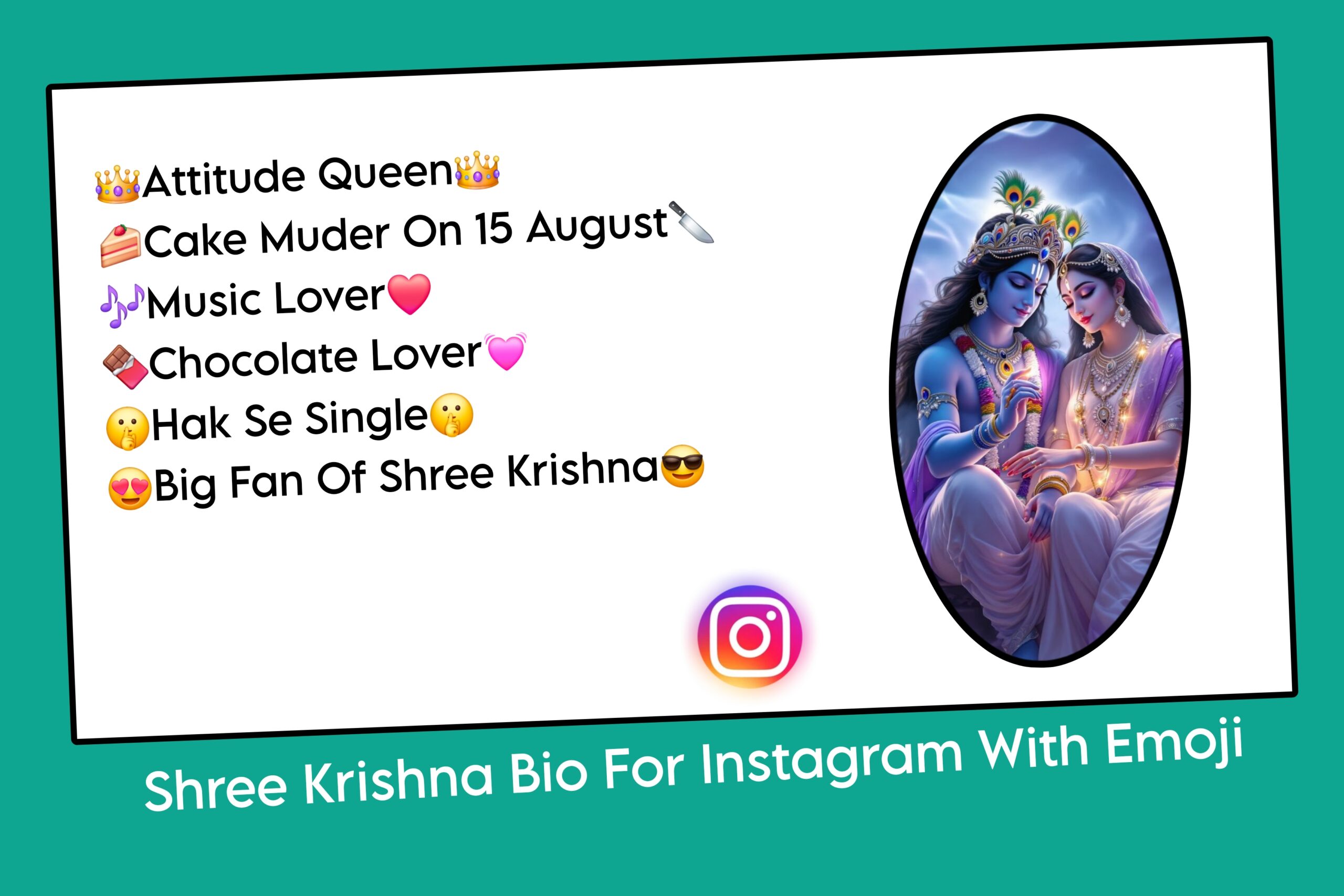 Shree Krishna Bio For Instagram With Emoji
