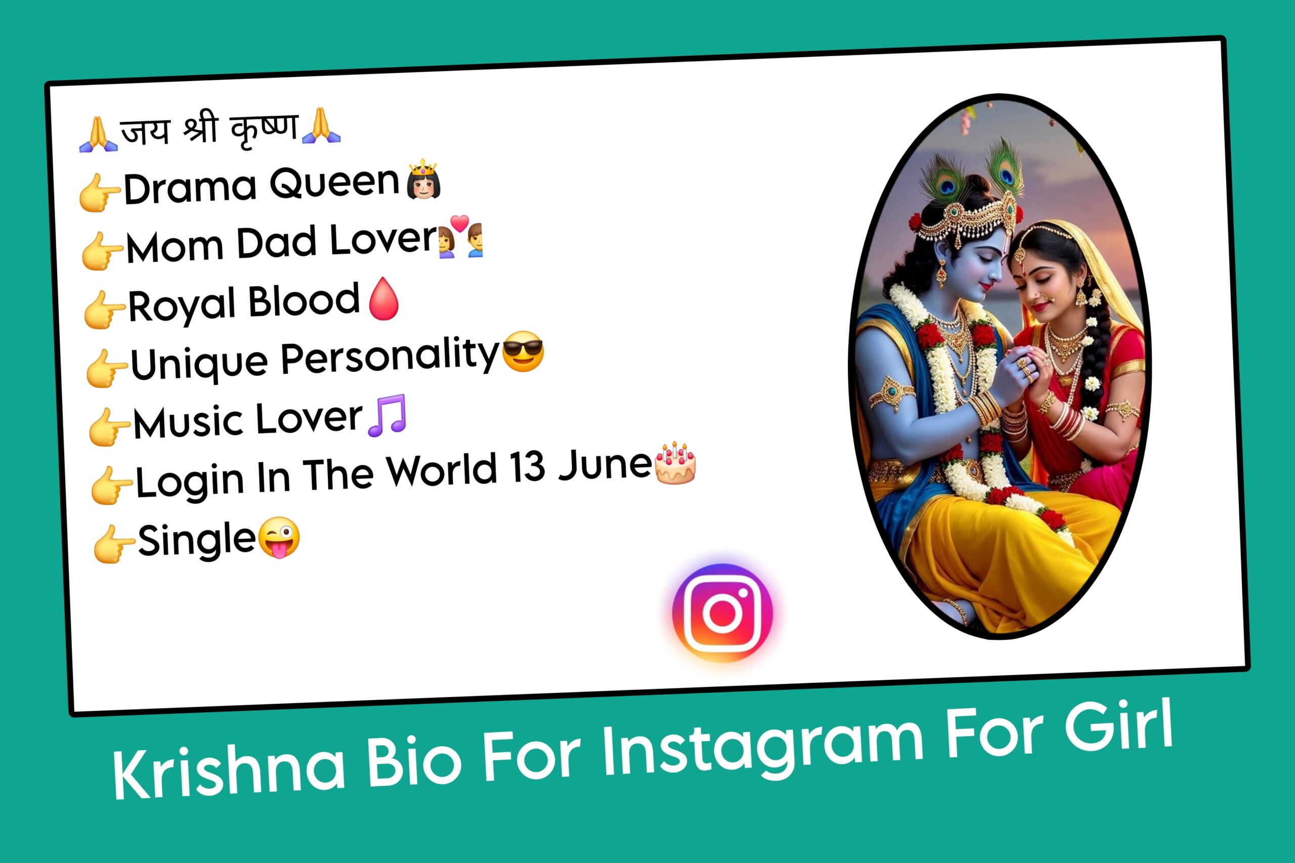 Krishna Bio For Instagram For Girl