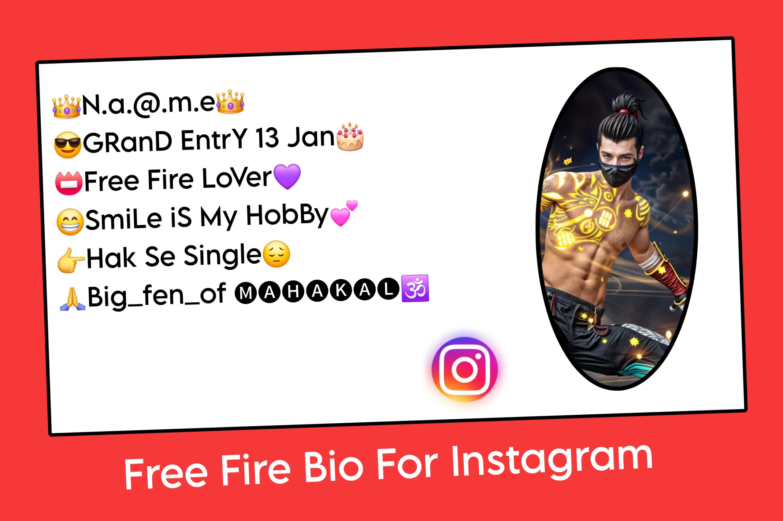 Free Fire Bio For Instagram