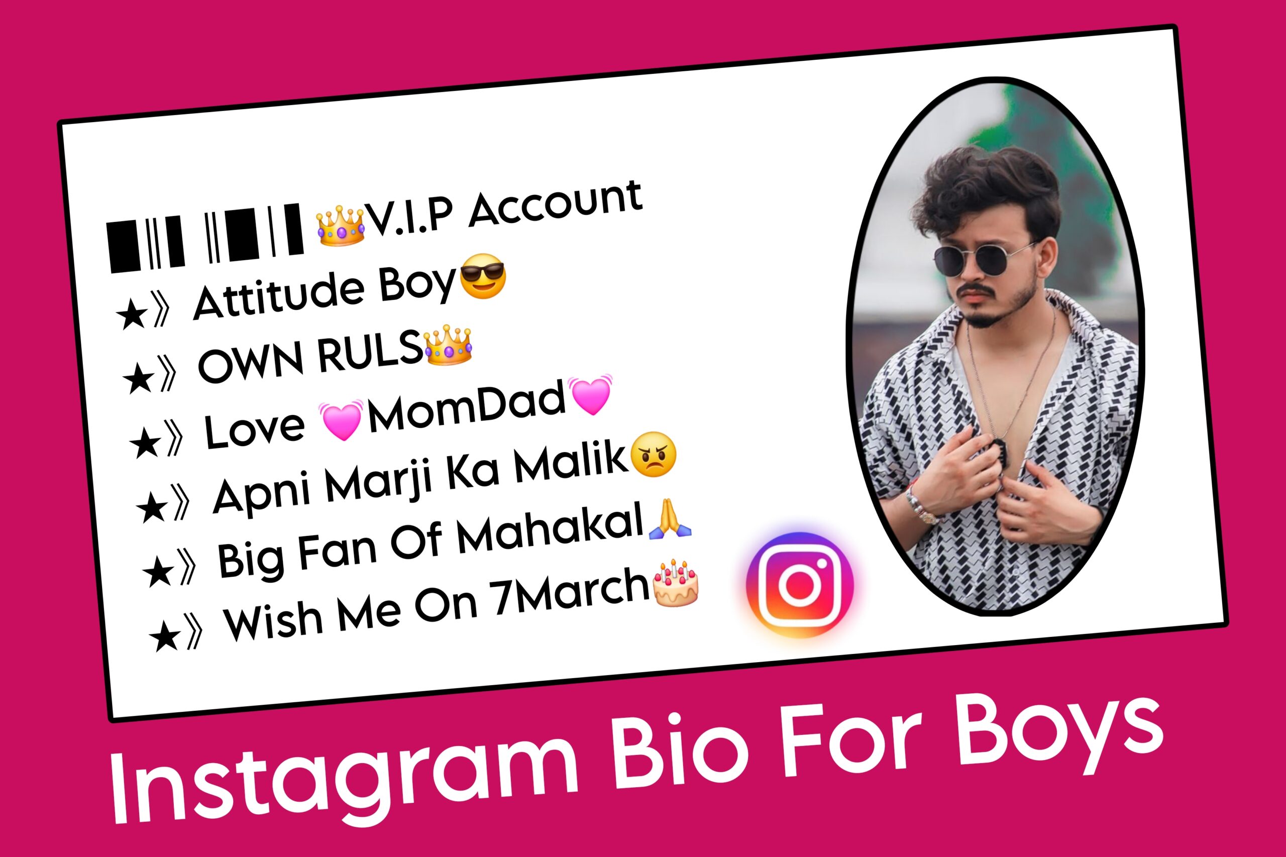 Instagram Bio For Boys