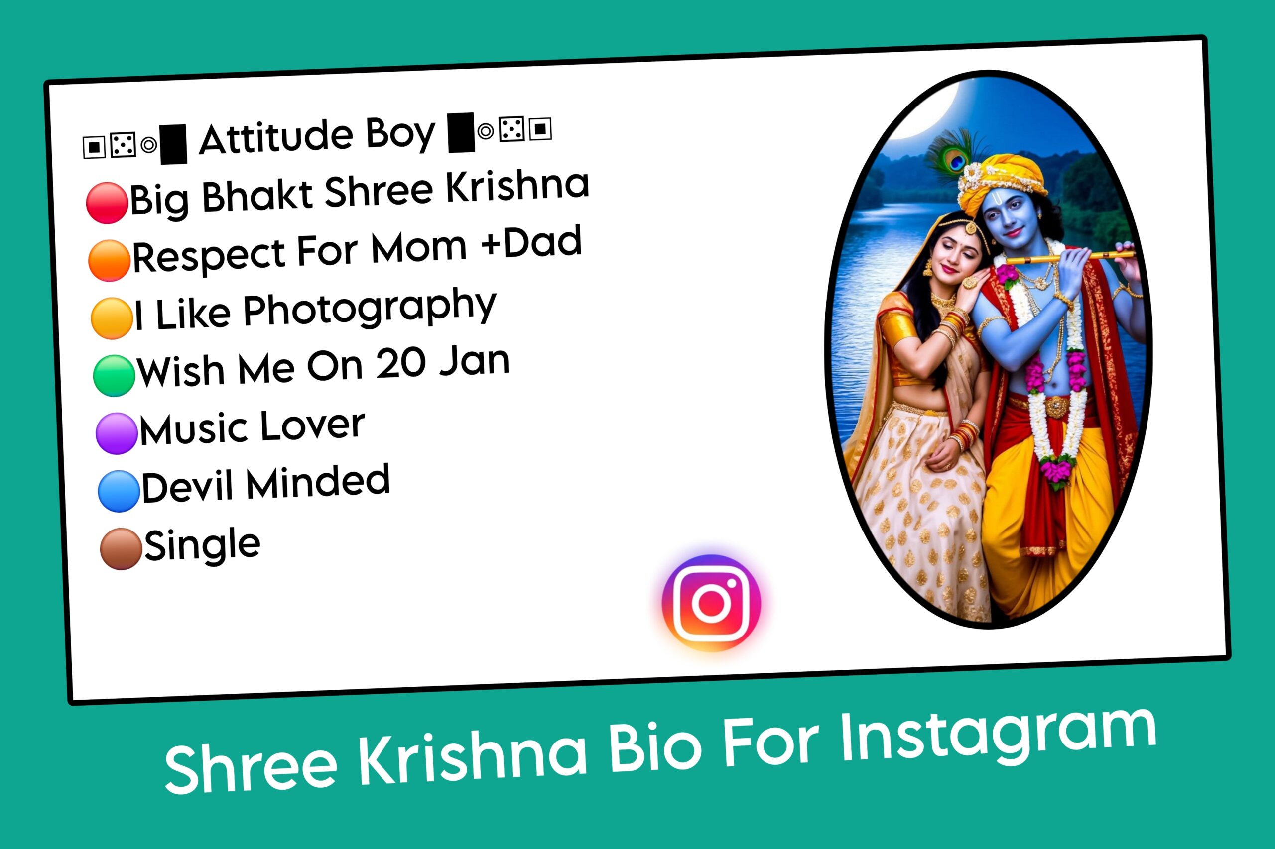 Shree Krishna Bio For Instagram